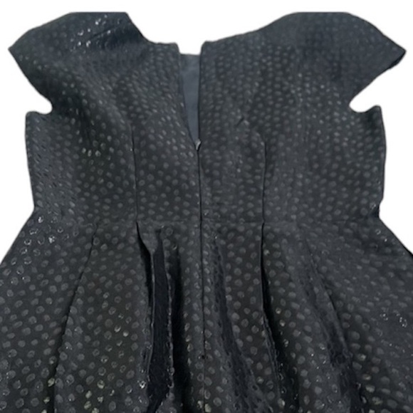 Club Monaco black slik blend mini dress size 6 shiny party - Picture 3 of 13